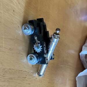 Vintage Black and Silver Decorative Cannon Accent